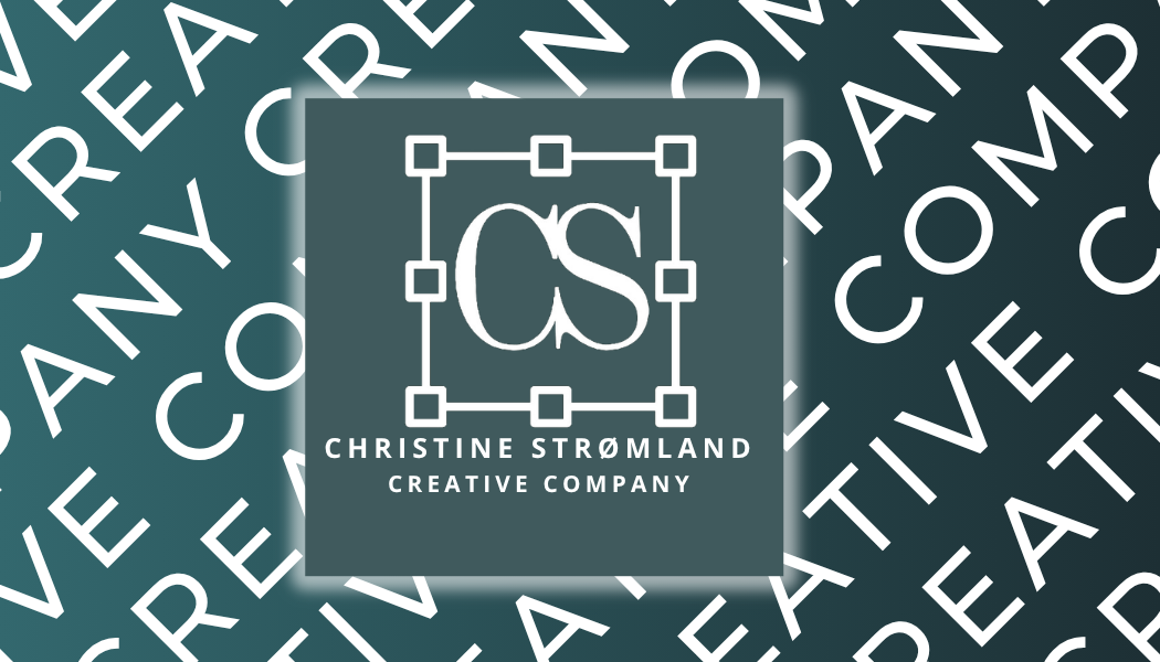 Visittkort jeg har designet for Christine Strømland – Creative Company, forside
